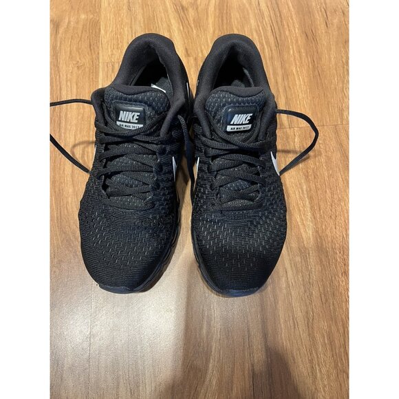 Nike Air Max Black Running Shoes US 7.5 Lightweight Breathable Mens Trainers - Picture 2 of 5